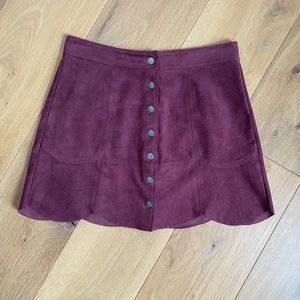 American Eagle Outfitters Suede Mini Skirt